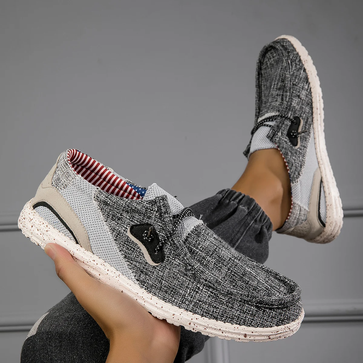 Unisex Outdoor Casual Slip-On Shoes Lightweight Soft Sole Driving Shoes for All Seasons Daily Wear Large Size Morning Running view 5