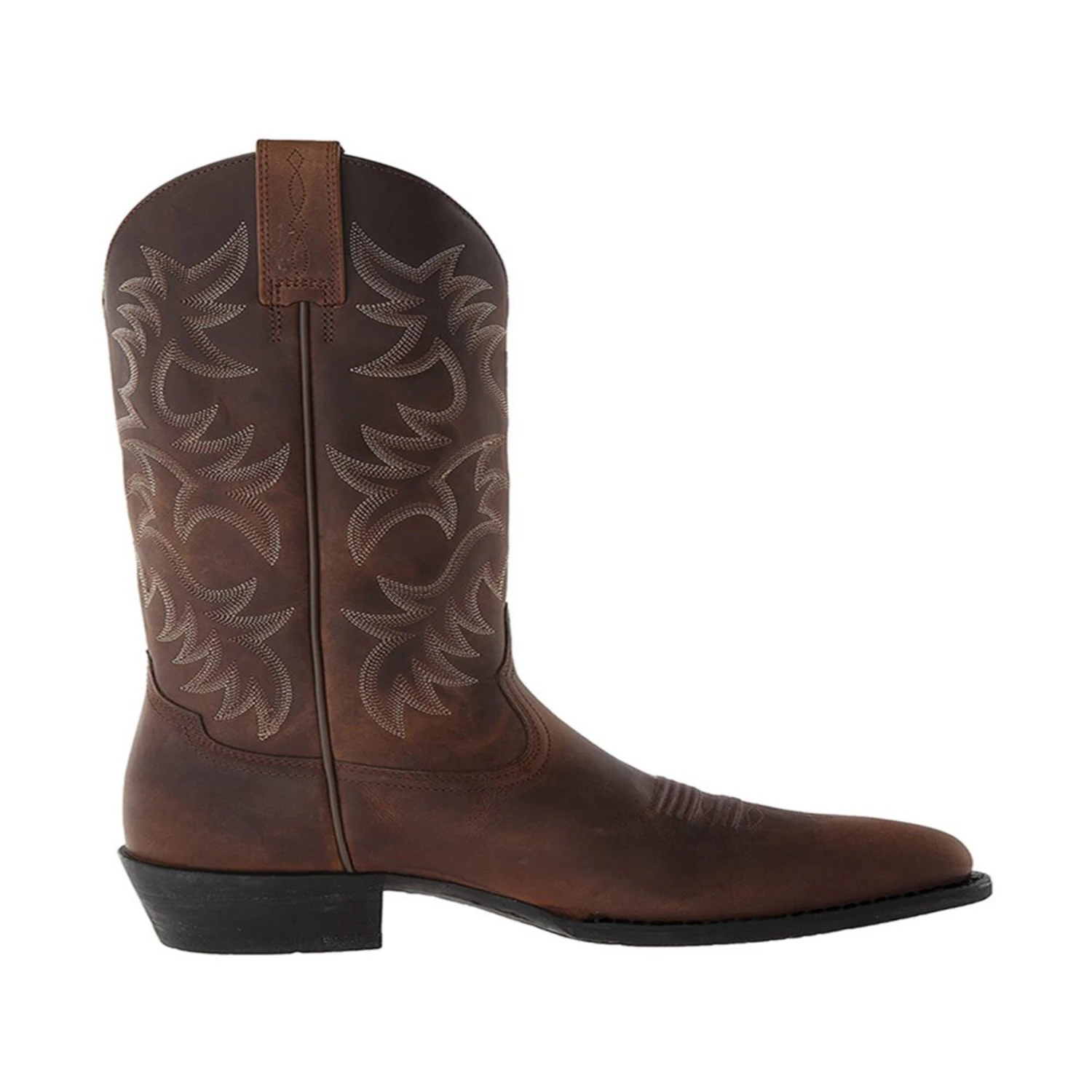 Botas de cavaleiro vintage bordadas Botas de cowboy de bico largo masculinas e femininas