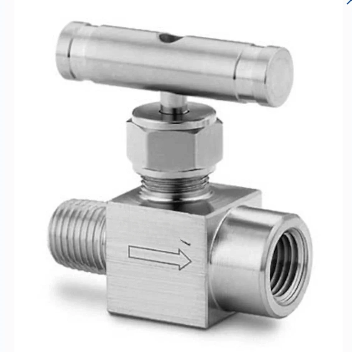 SS-26VM8-F8 Stainless Steel Integral Valve Cap Needle Valve 0.73Cv1/2in. Internal and External Thread V-shaped