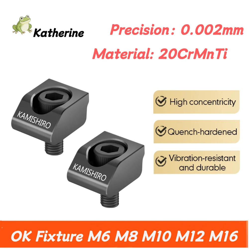 

OK Fixture M6 M8 M10 M12 Mini Multi Station CNC Machining Center Frog Clamp Seagull Clamp One-way Straight Clamp Tiger Clamp