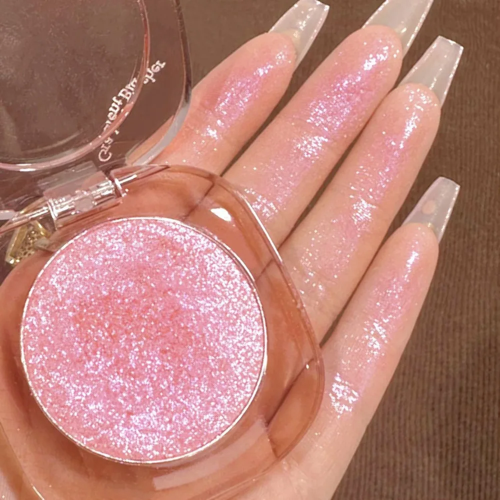 Chameleon High Gloss Highlighter Matte Purple Fine Powder Cream Blusher Shiny Face Brightening Integrated Plate Makeup Wholesale