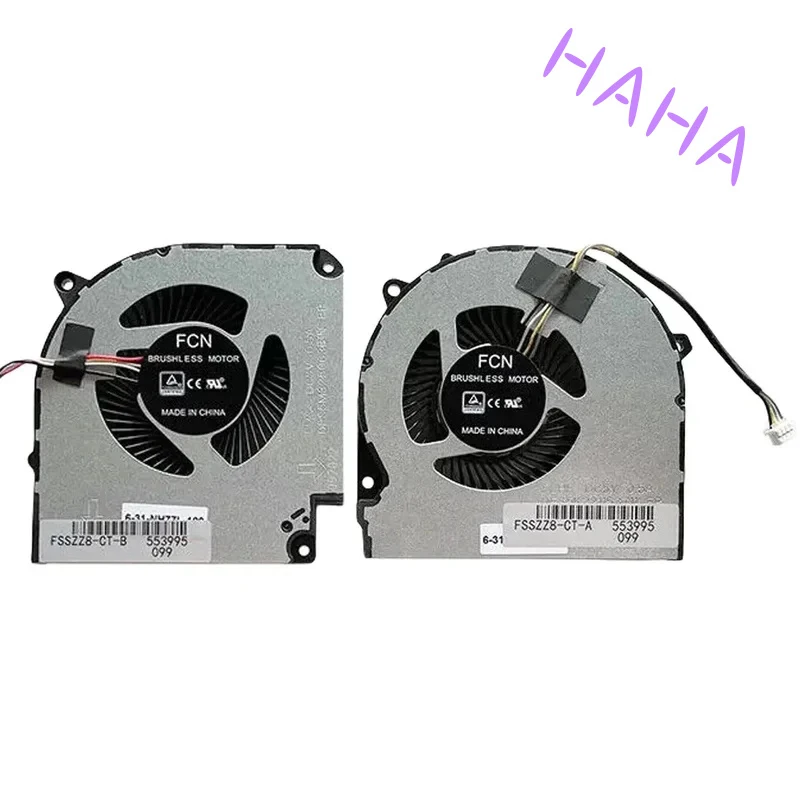 Laptop Cpu+Gpu Cooling Fan For HASEE Z7-CT7NA Z6 Z8-CT7NA CT7NT CR7N1 G7-CT7NA G7-CT5NA Z7/G7-CT7NA Z8-CT7NA G8-CT7NA 911MP MT