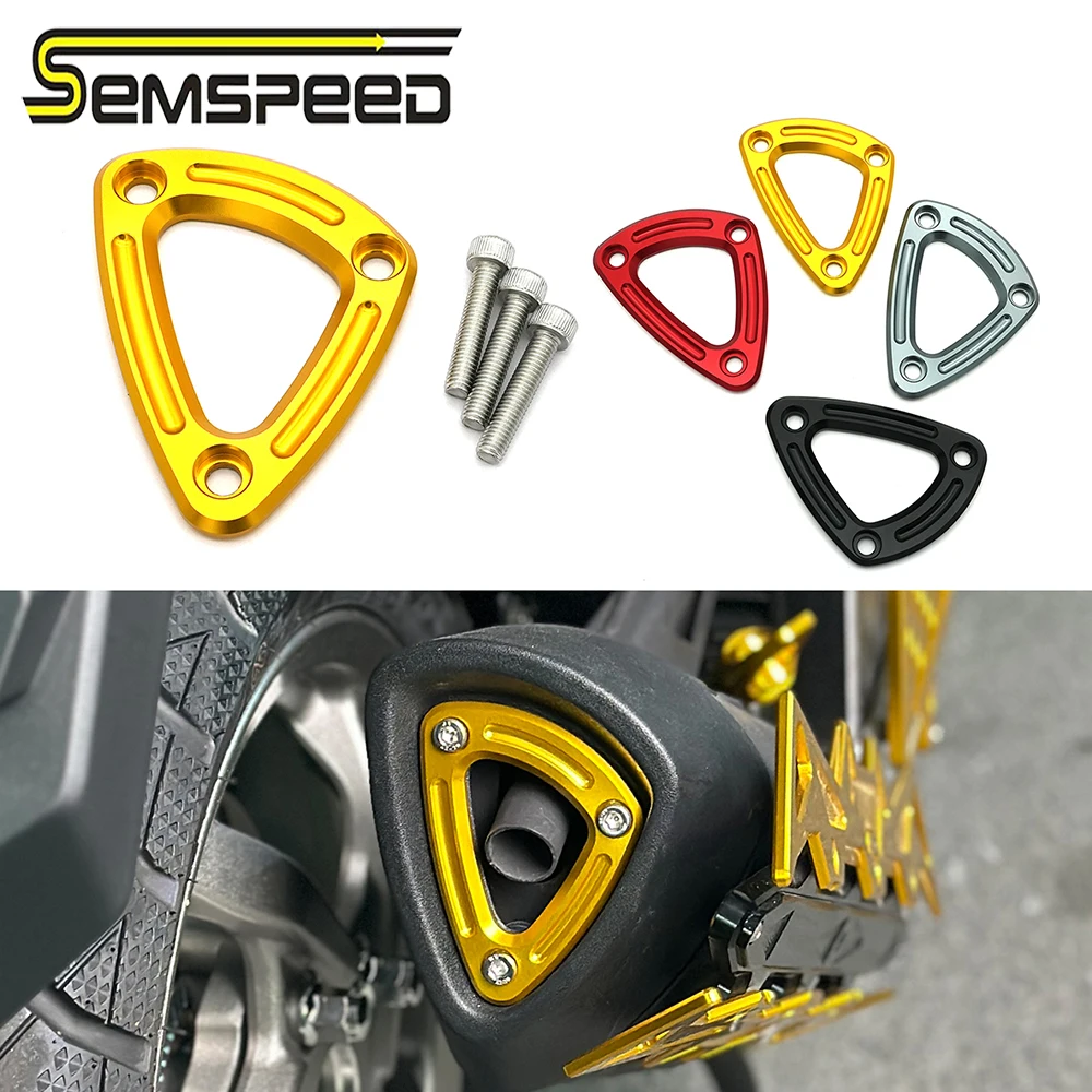 Semspeed For Sanyang Motor SYM Husky ADV150 CNC Exhaust Pipe Rear Cover Muffler Tip Tail Cover End Trim Caps Protection