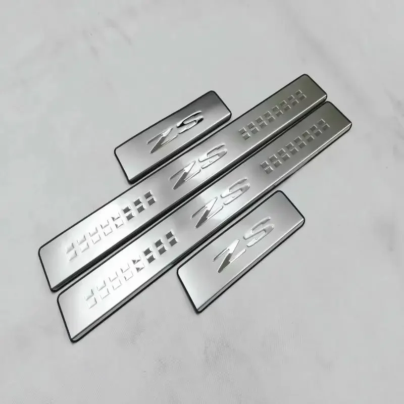 Car Original Threshold Stainless Steel Stickers For MG ZS 2022 2023 Protector Door Sill Scuff Plate Guard Trim Accessories 2024