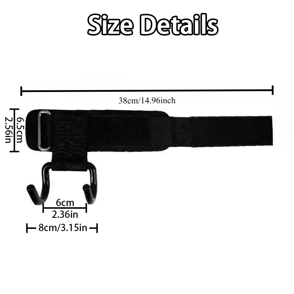 1/2pcs Pull-Up Assist Hook Fitness Wrist Strap-Perfect for Weightlifting Pull-Up and Strength Training Aids to Prevent Slipping image 4