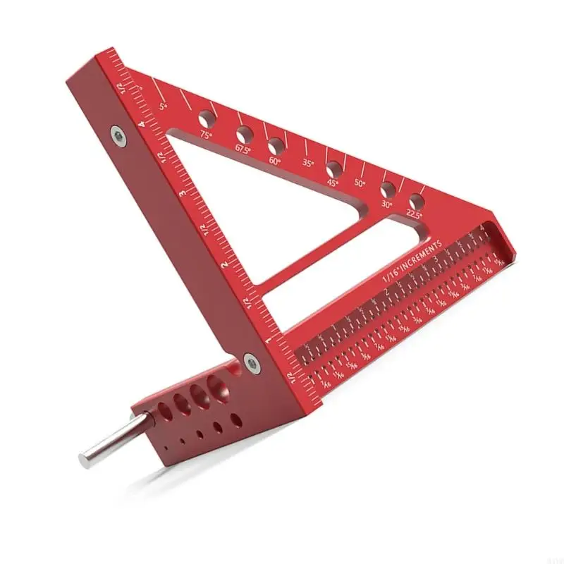 High Precise Professional Carpentry Angles Square Triangular Layout Tool for Accurate Layouts & Cut in Construction Work M4YD