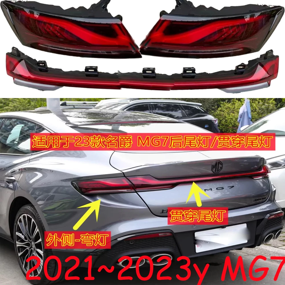 1pcs car accessories bumper tail light MG7 taillight MG 7 LED fog Taillamp Reflector 2023~2024y MG7 rear light