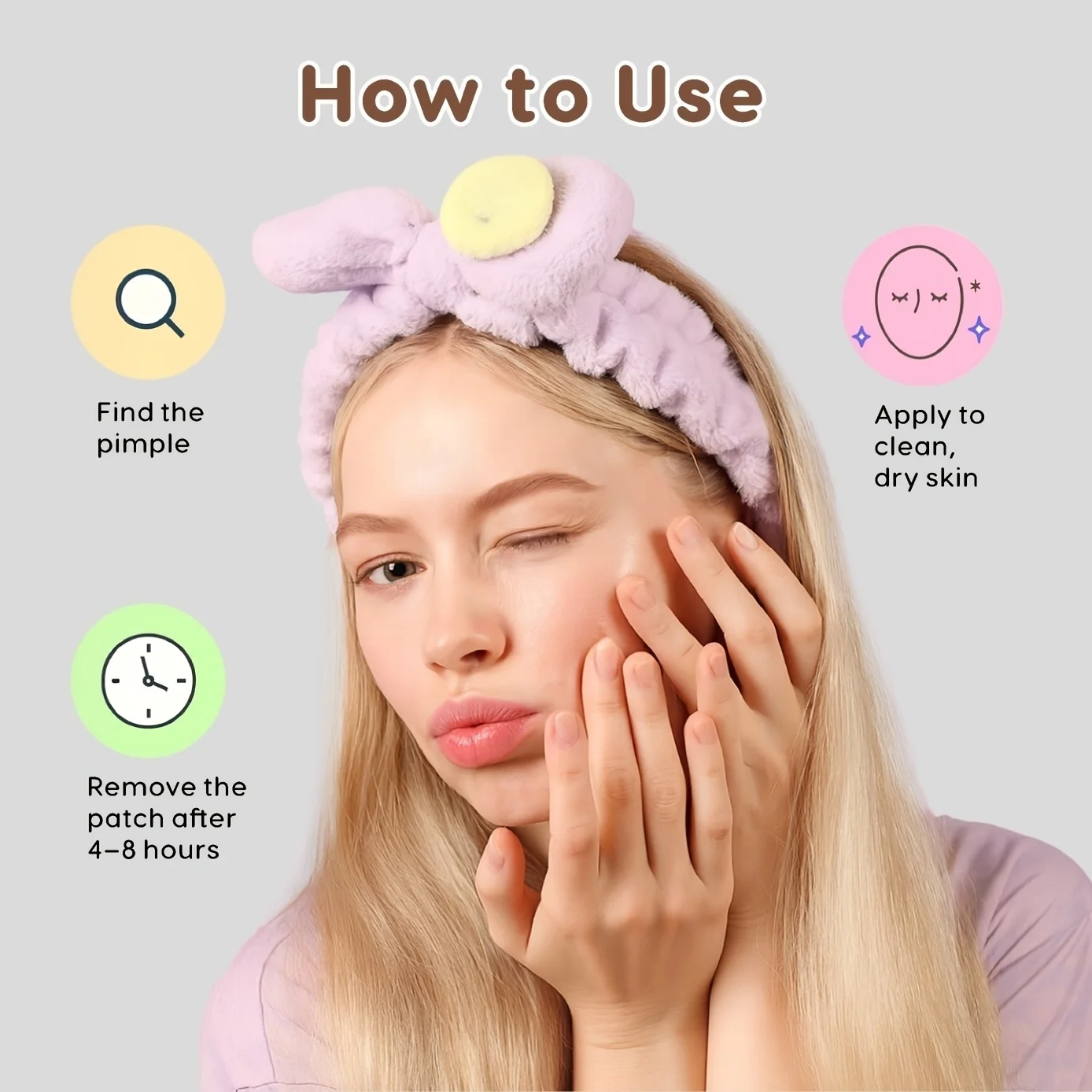 100 Adesivos de Acne Hello Kitty, para Cuidados Diários com a Pele e Disfarce de Maquiagem. Adesivos para acne em formato de desenho animado, convenie