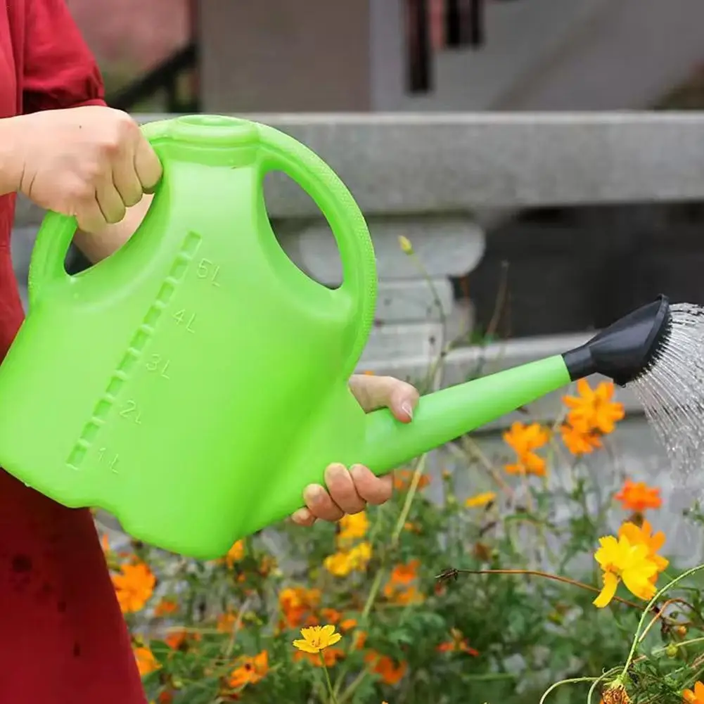 Large Capacity 5L Watering Can Long Spout Portable Manual Irrigation Small Spray Bottle Thickening Plant Watering Pot