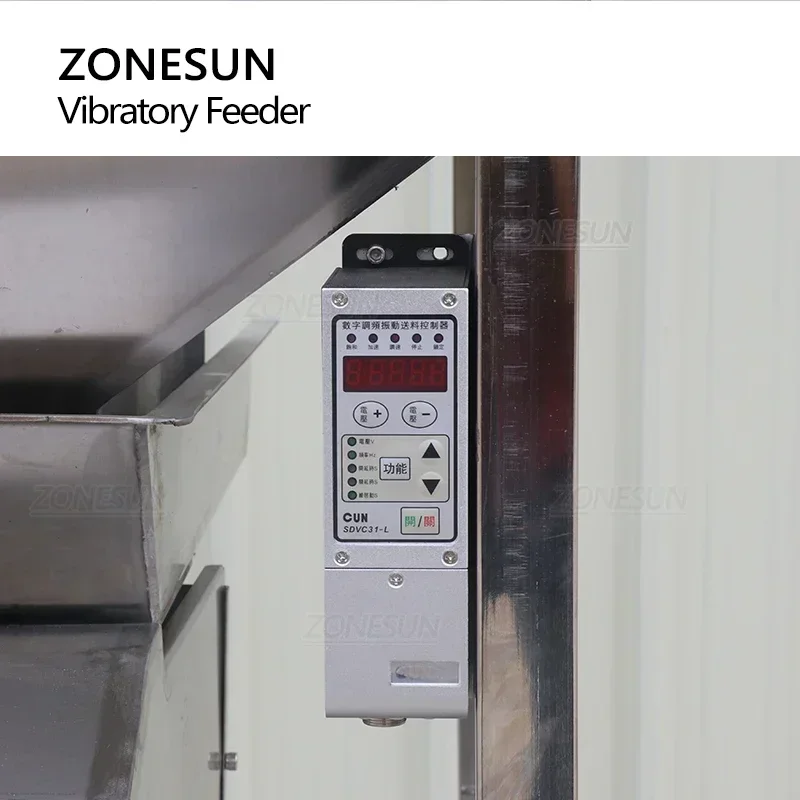 ZONESUN ZS-VF50 Automatic Vibrating Feeder for Rice, Flour, Grain, Spice Granule & Powder Food Packaging Line