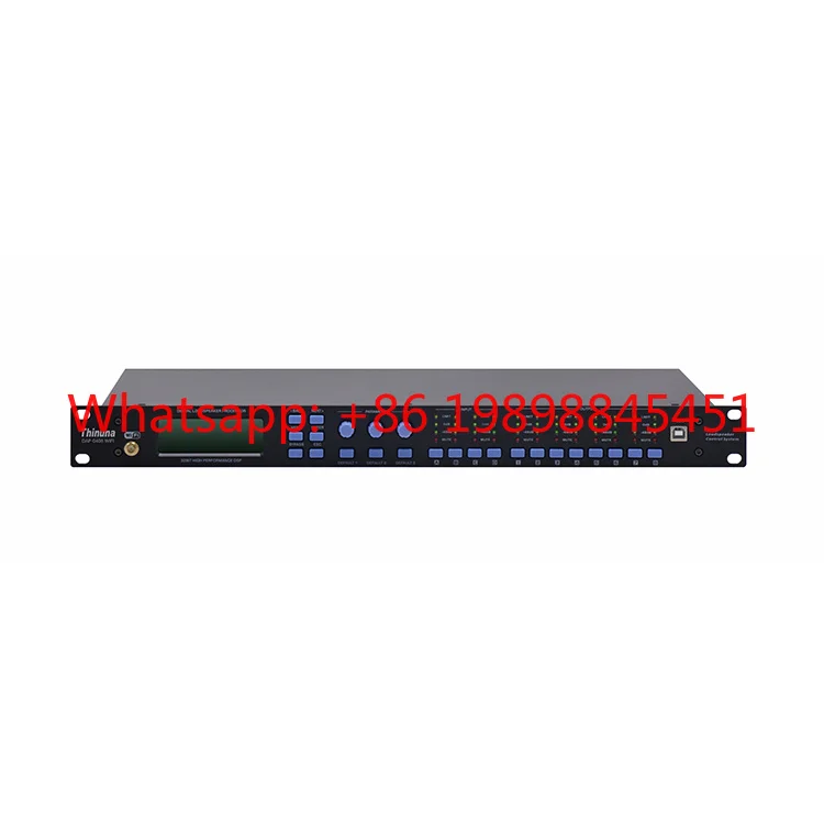 Thinuna DAP-0408 II WiFi DSP Audio Processor, 4In 8Out Digital Echo Effect for Stage Karaoke