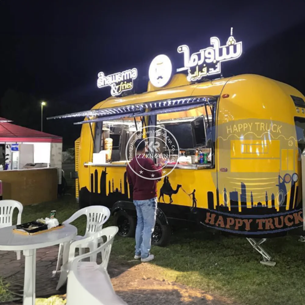 

2025 Mobile Food Truck Custom Concession Cart Truck Pizza Food Trailer With Fully Equipped For Sale