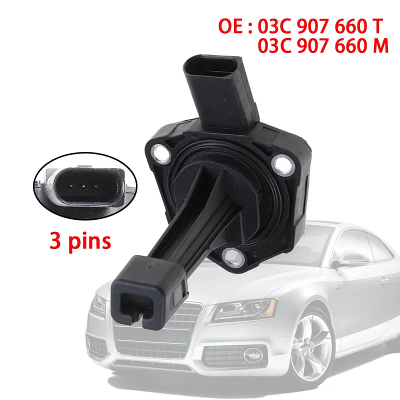 

Датчик уровня масла двигателя для Audi Q7 2010-2015, VW Beetle, Polo, CC, Skoda, Seat OE 03C907660T 03C907660M 03C 907 660 T 03C 907 660T