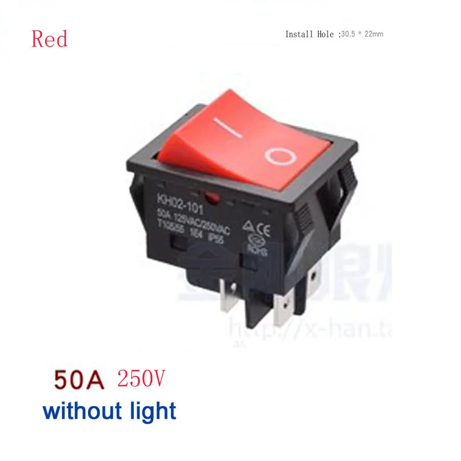 5pcs Rocker Switch 50A high power big current special for welding machine ,4feet, 31*22mm,not led