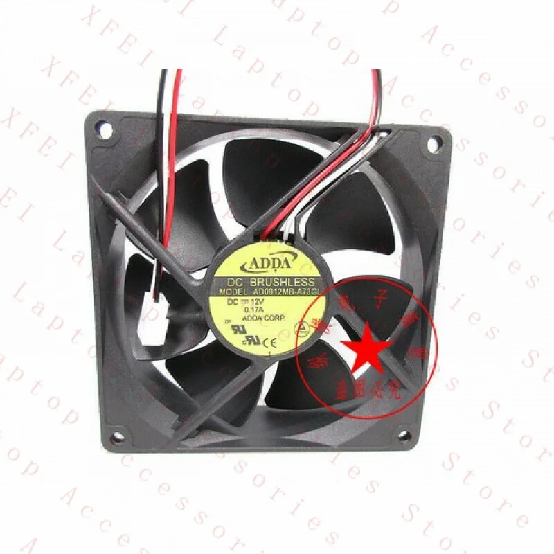 

F For ADDA AD0912MB-A73GL 9225 DC12V 0.17A cooling fan
