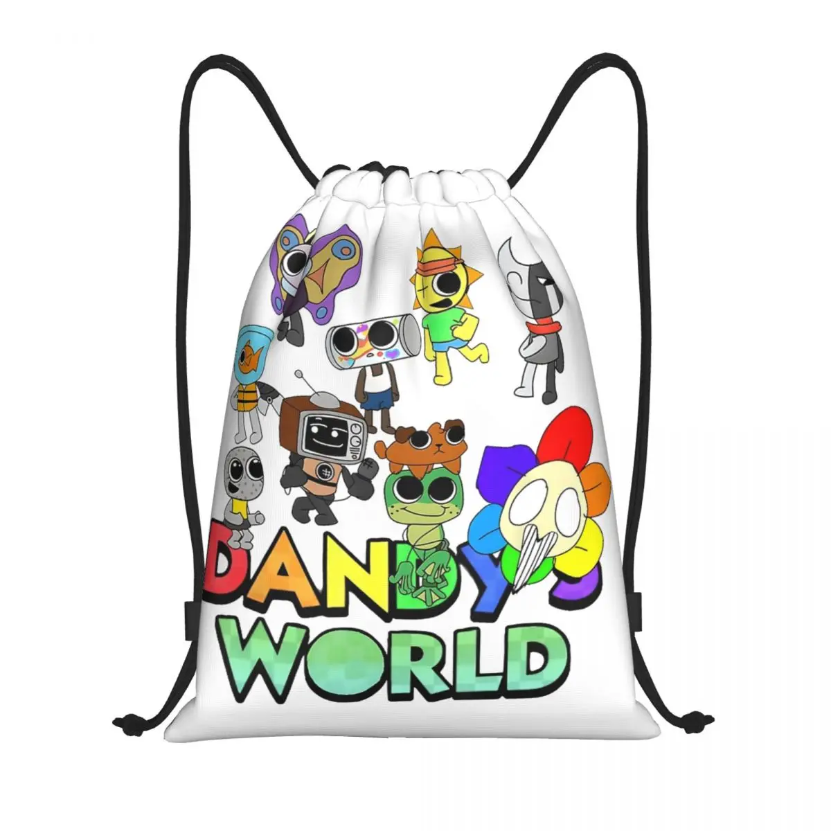 حقيبة ظهر Dandys World برباط لصالة الألعاب الرياضية وحقيبة سلسلة للمشي لمسافات طويلة