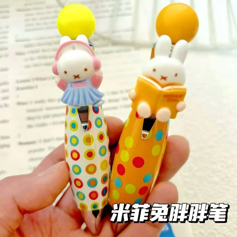 Miffy New Creative Ballpoint Pen, Cartoon Cute and Fun, Practical, Exquisite, Smooth and Easy-Click, High-Appearance Student Pen