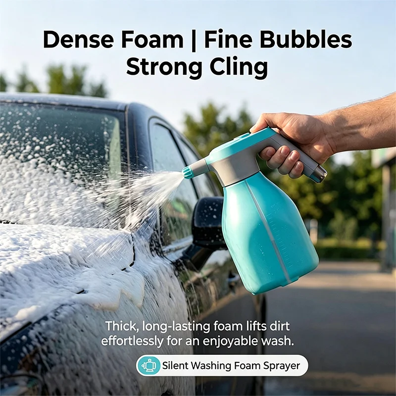 Car Sprayer Detailing Rechargeable 2L Powerful Electric Car Wash Snow Foam Spray Bottle Auto Wash Sprayer Gadget Tools