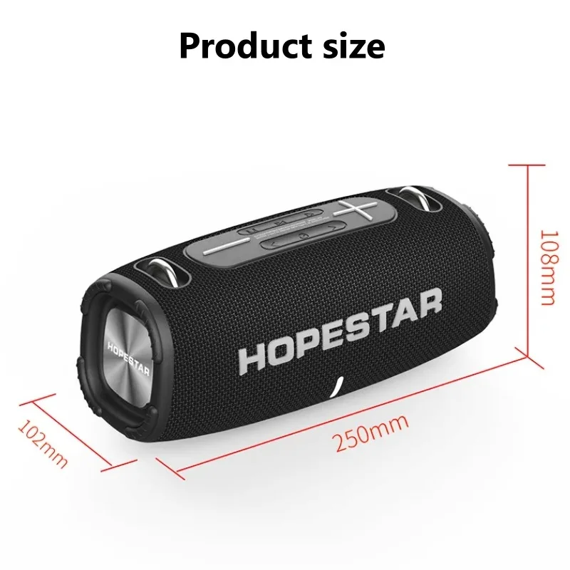 الأمل القطران في الهواء الطلق IPX6 مكبرات الصوت للماء 20 واط باس المحمولة اللاسلكية بلوتوث نظام المتكلم بصوت عال مركز الموسيقى H50