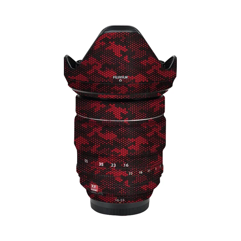 Fuji XF 16-55 F2.8 렌즈 데칼 스킨 FUJIFILM XF16–55mm f2.8 R LM WR 렌즈 보호기 커버 필름 XF16-80 F4 16-80mm 랩 스티커