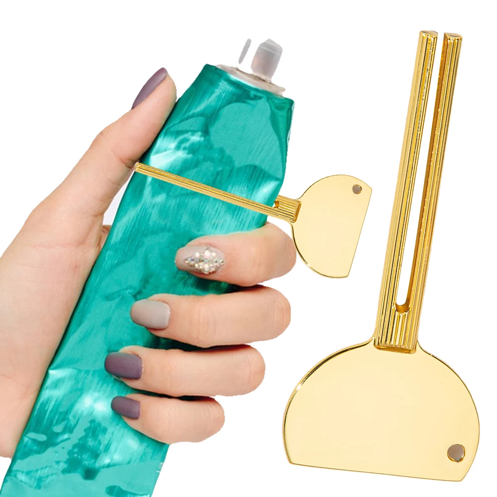 

Соковыжималка для зубной пасты Роликовый тюбик для зубной пасты из нержавеющей стали Сжималка для зубной пасты Уменьшает отходы для косметической краски для волос