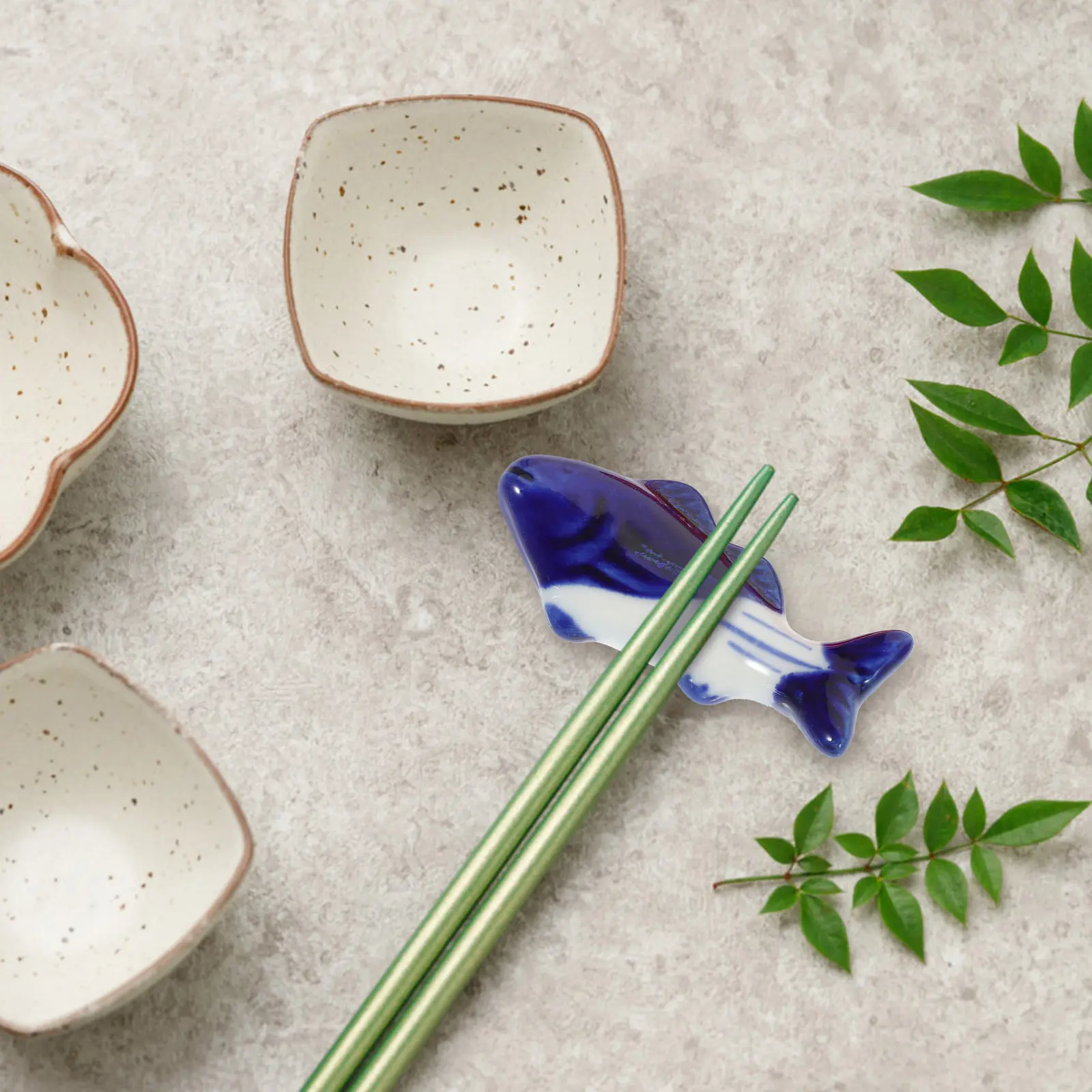 

9Pcs Ceramic Fish Chopstick Rests Multifunctional Table Cutlery Holder Dishwasher Safe Elegant Dining Table Decor Kitchen