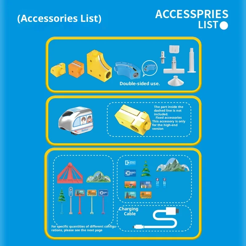 جديد للأطفال التعليمية الكهربائية المغناطيسي عالية السرعة قطار ماجيك المسار مكعب لتقوم بها بنفسك لعبة التجميع المغناطيسي للبنين والبنات #3