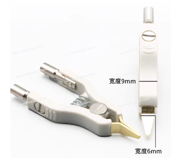 2PCS Copper Kelvin Test Clip 4-Wire Micro-resistivity Clamp for LCR Bridge Meter