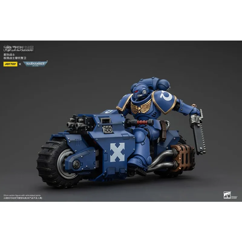 JOYTOY Oryginalna seria JOYTOY X Warhammer 40K U-Team [wersja 3.0] Extreme Warrior Osłona motocykla Cartenos Brothers Collect