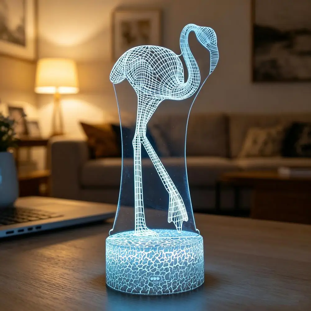 3d Night Light Remote Control Led Lamp Penguin 3d Illusion Lamp Led Acrylic Night Light with 16 Color Changing Modes for Kids