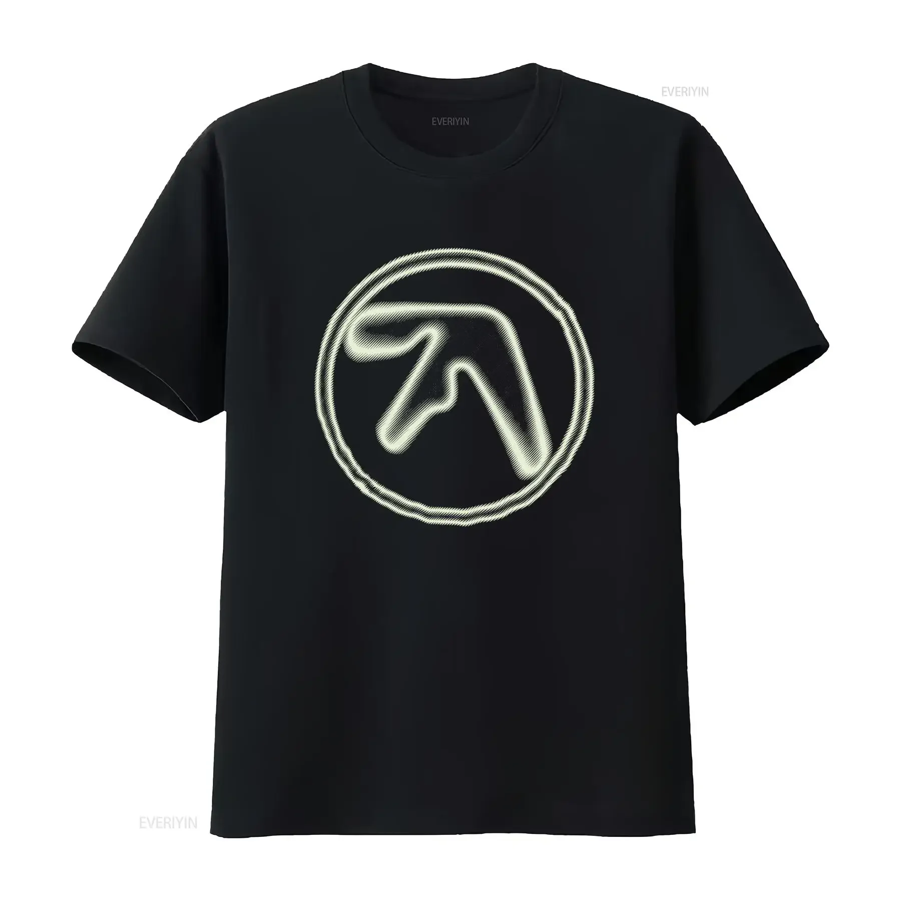 Aphex Twin 'Aphex Disciple' Glow Design Black T Shirt for Men and Women Lb3935 vintage Washed streetwear graphic Stylish