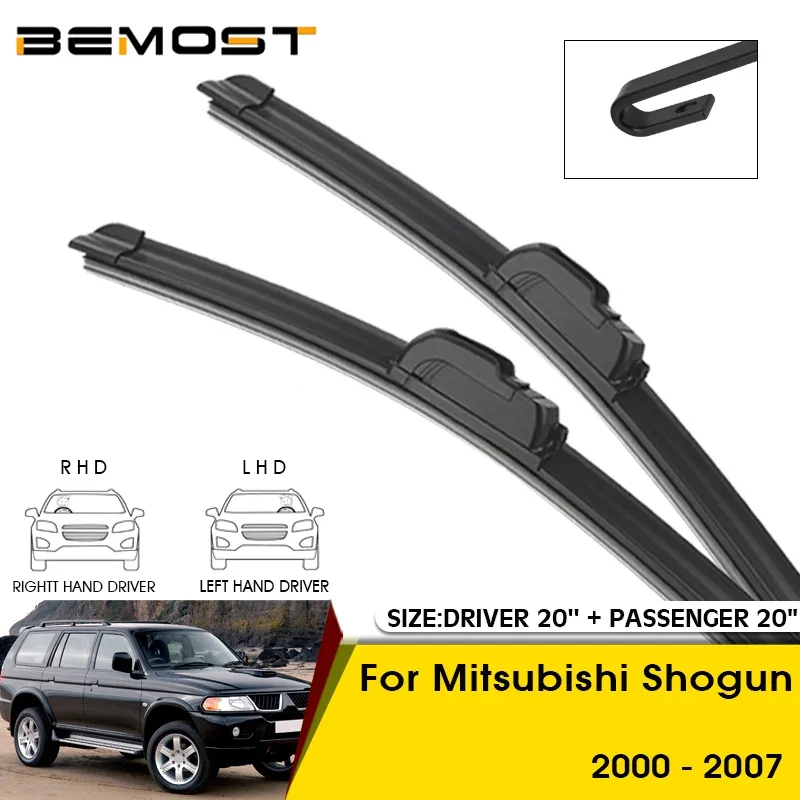 

Car Wiper Blades For Mitsubishi Shogun 2000-2007 Windshield Windscreen Front Window Blades 20"+20" Car Accessories