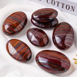 Energy Natural Crystal Red Tiger Eye Palmstone Real Raw Quartz Mineral Specimen Healing Gemstones Massage Stones Yoga Meditation
