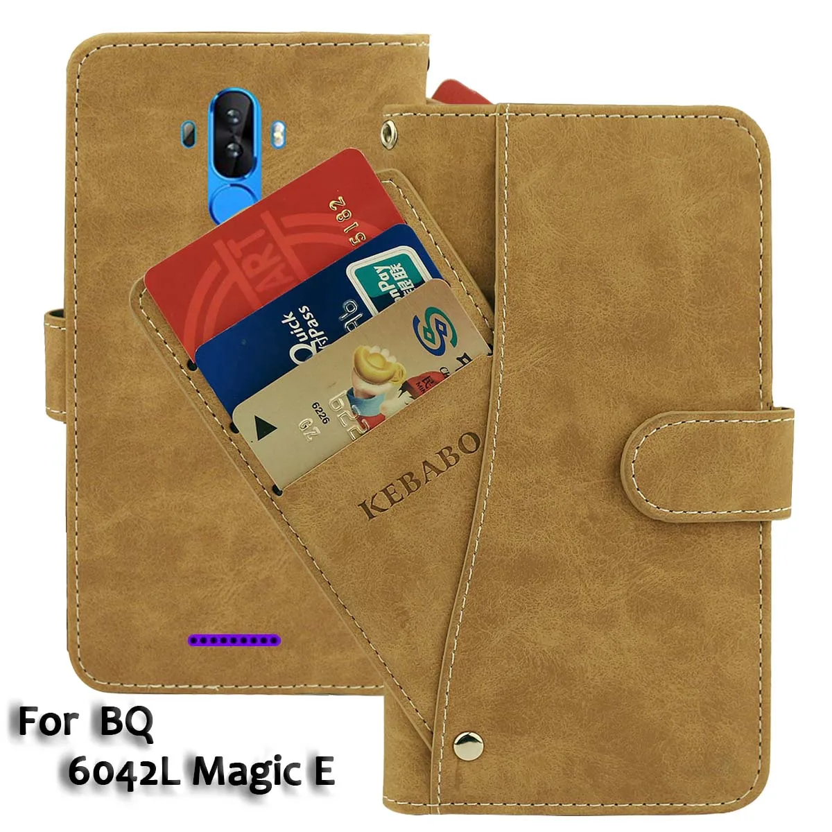 Vintage Leather Wallet BQ 6030G 6035L 6042L 6051G Soul Magic E Strike Power Max Practic Case Luxury Cover Phone Cases Bags