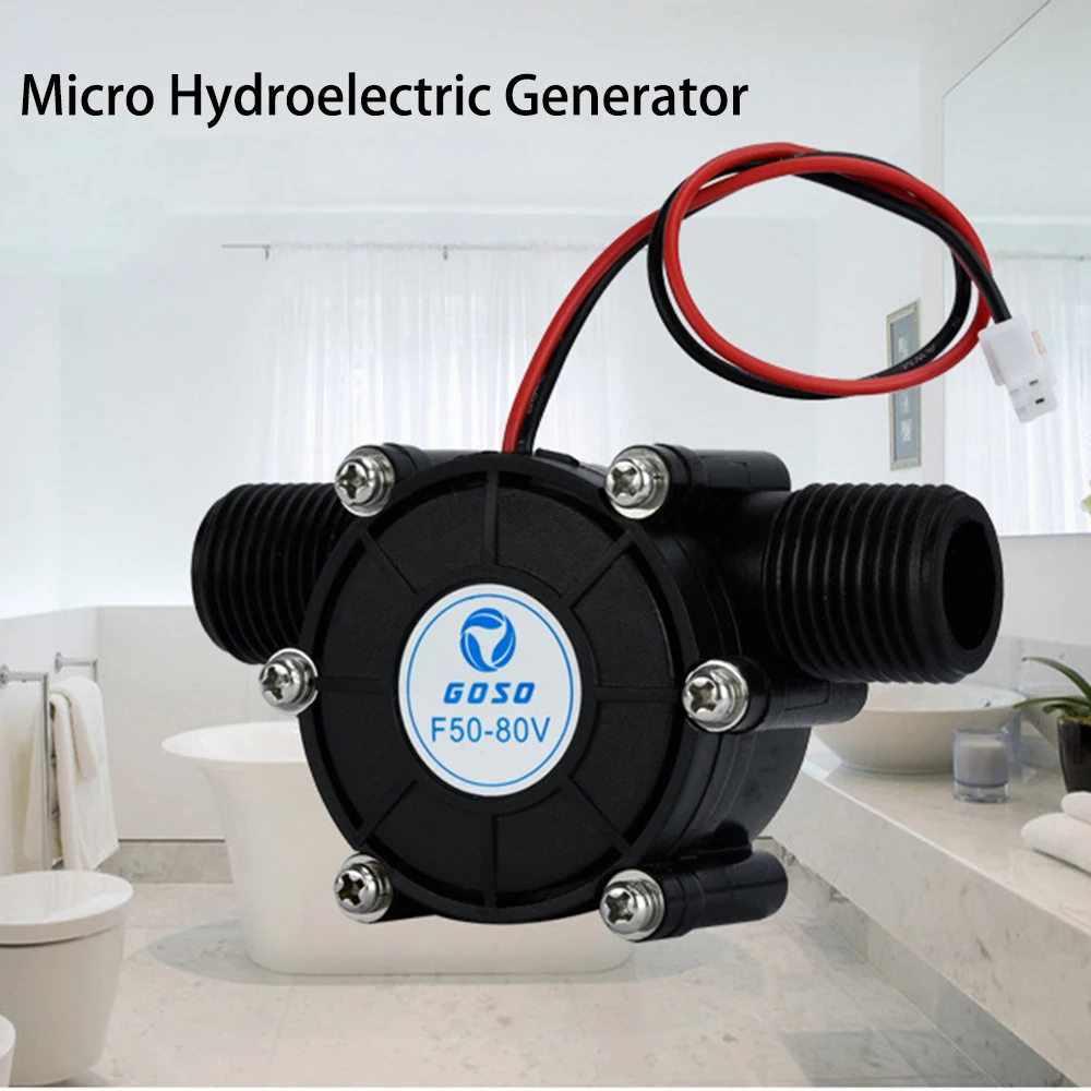 Micro-hydro Generator DC12V Water Flow Pump Turbine Hydroelectric Power Energy Generators Mini Water Turbinen Generator