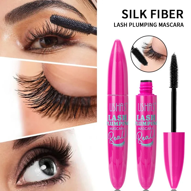 Mascara en Fiber 4D, Volume imperméable, boucles allongées, fibres liquides, anti-taches, usage toute la journée, pour cils naturels et dramatiques, cosmétiques