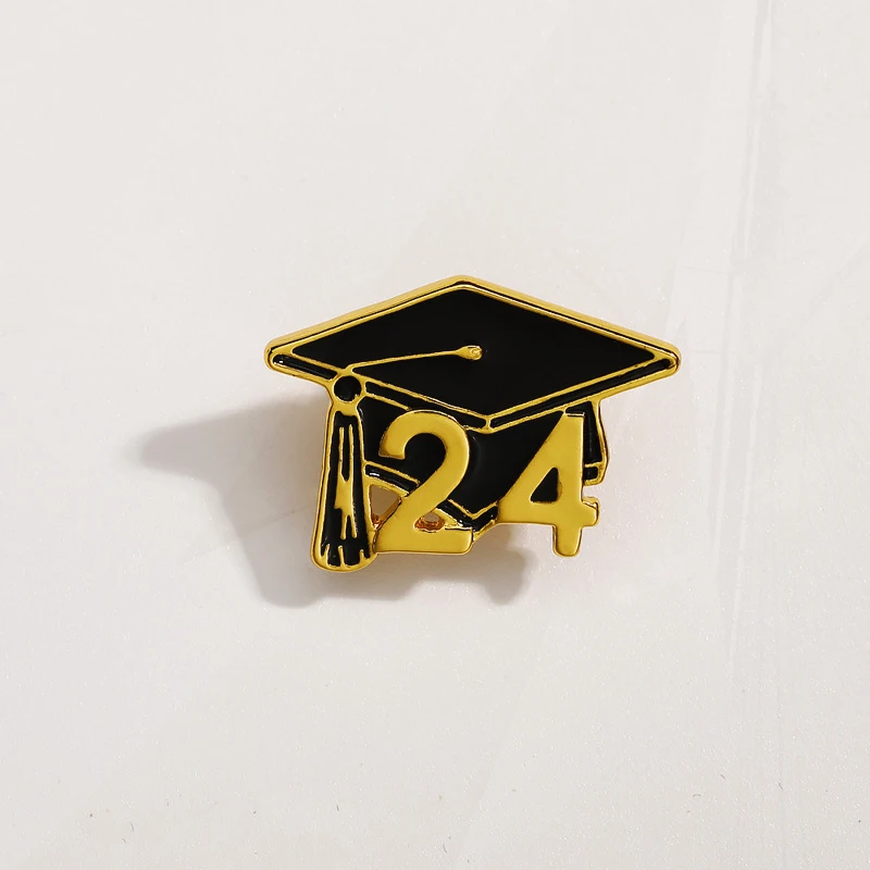 mini graduation cap Pines, alloy drop oil Pines, metal fashionable handicraft Pines Wholesale of cross-border new