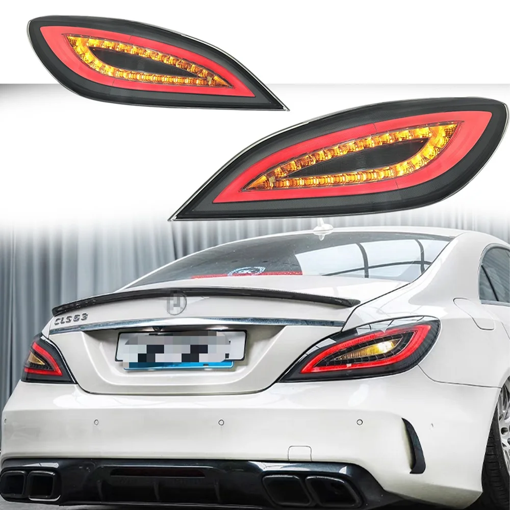 

Пара фонарей заднего хода для Benz W218 C218 CLS 220 260 320 400 2012-2017 годов, обновленные светодиодные динамические мигающие автомобильные задние фонари, аксессуары