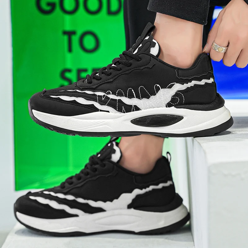 أحذية Agan الرجالية الجديدة للخريف - أحذية رياضية أنيقة كاجوال خفيفة الوزن قابلة للتنفس ومضادة للانزلاق ومقاومة للاهتراء #5