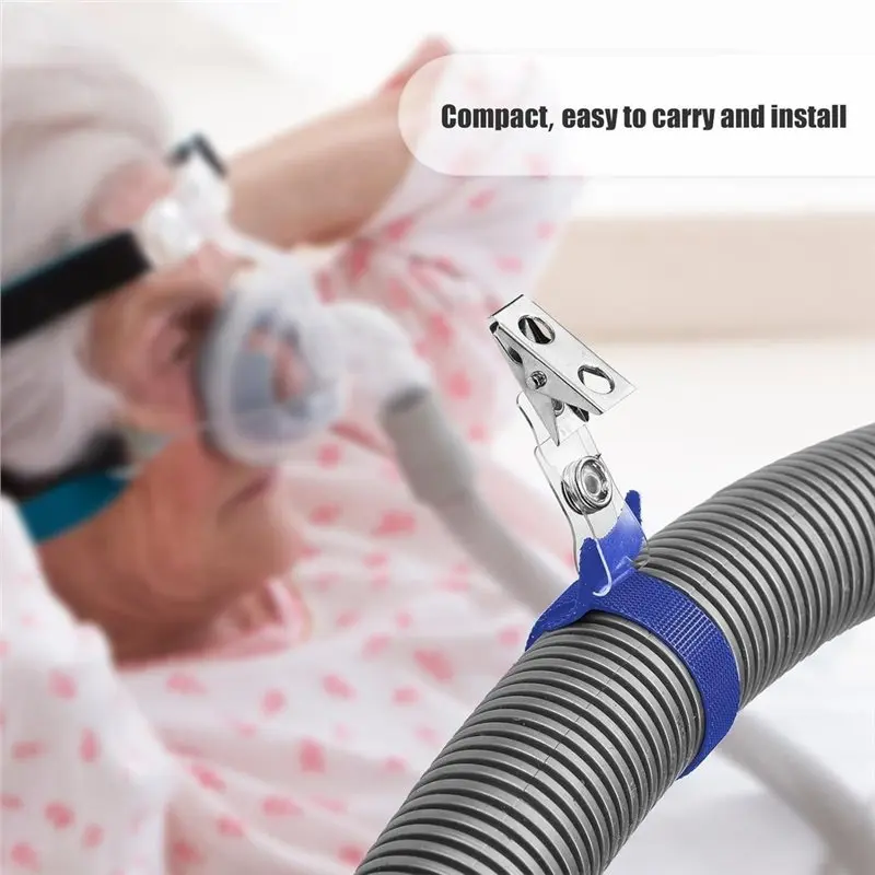 CPAP Hose Holder Clip-For Uninterrupted Sleep Therapy-Oxygen Tube/Cannula Holder-Tangle Free 12Pcs CPAP Tube System