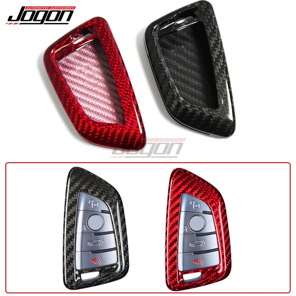 

Carbon Fiber Key Fob Cover For BMW X1 X3 X5 2 3 5 7 Series F15 F48 G01 G05 G20 G30 Car Remote Key Case Cover Shell Interior