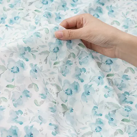 부드러운 꽃 프린트 쉬폰 원단, 슬립 원피스 여성용 드레스, 수제 DIY 원단, TJ7500, 150x50cm, 150x200cm