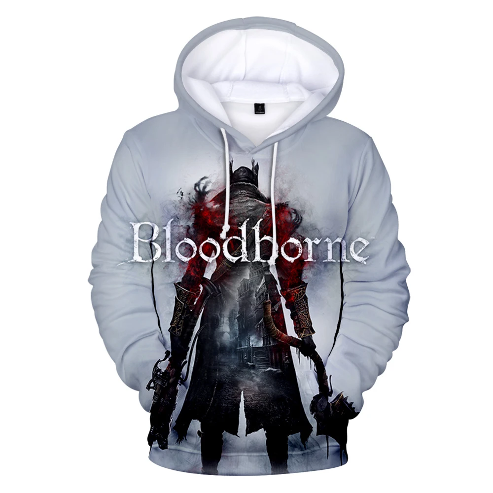 

New Bloodborne 3D Hoodies Sweatshirt Men Boys Print Game Hooded Fashion Pullover Long Sleeve 3D Sweatshirt Autumn Pullovers