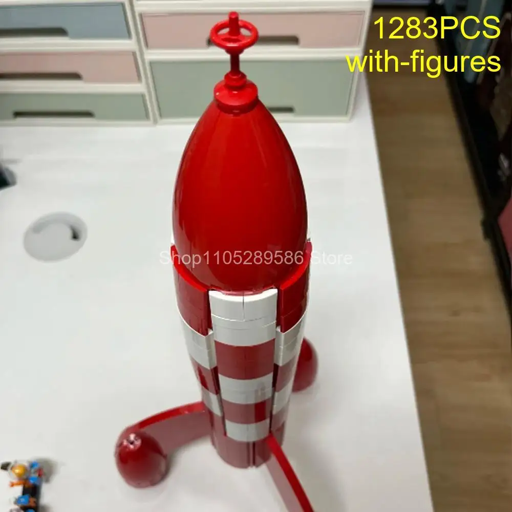 Building Blocks Moon Launch Rocket  Classic Space Movie Scene 1283PCS Technology Kit Collection Display Toys Gift for Adult view 6