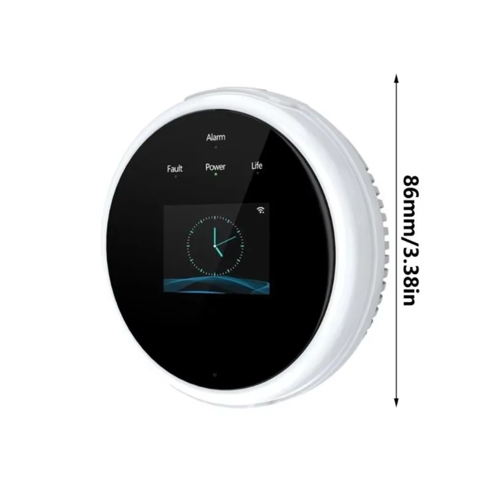 Intelligent Wifi Natural Gas Leakage Detector High Sensitivity APP Control Gas-Leakage Sensor Temperature Display Digital LED