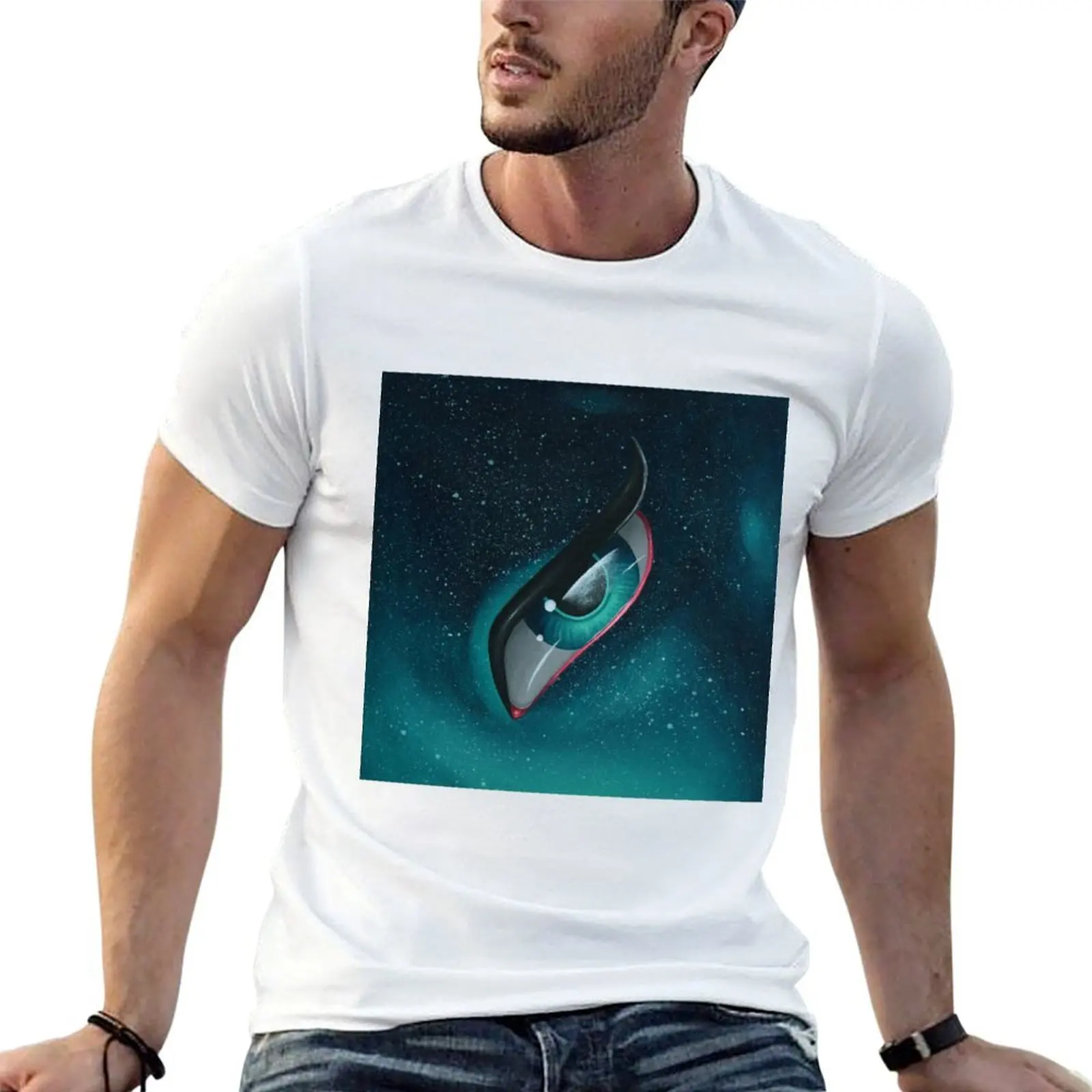 

Galaxy Eye T-Shirt man t shirt graphic man t shirt cotton high quality T-Shirt