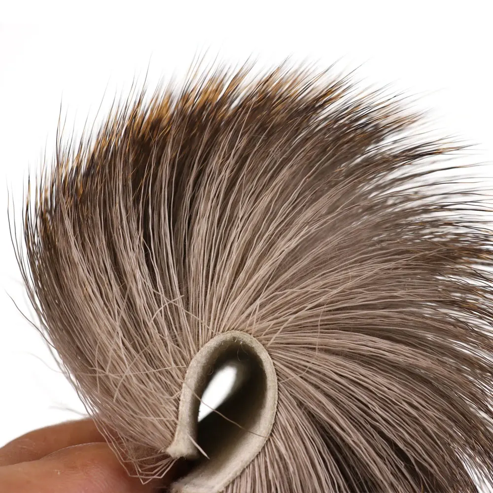 2/8 Stück 5cm X 5cm Fliegenbindematerial Natürlich Gefärbtes Hirschhaar für Trockenfliegen Streamer Elchhaar Caddis-Fliegen für Forellen-Angelköder – Detail 6