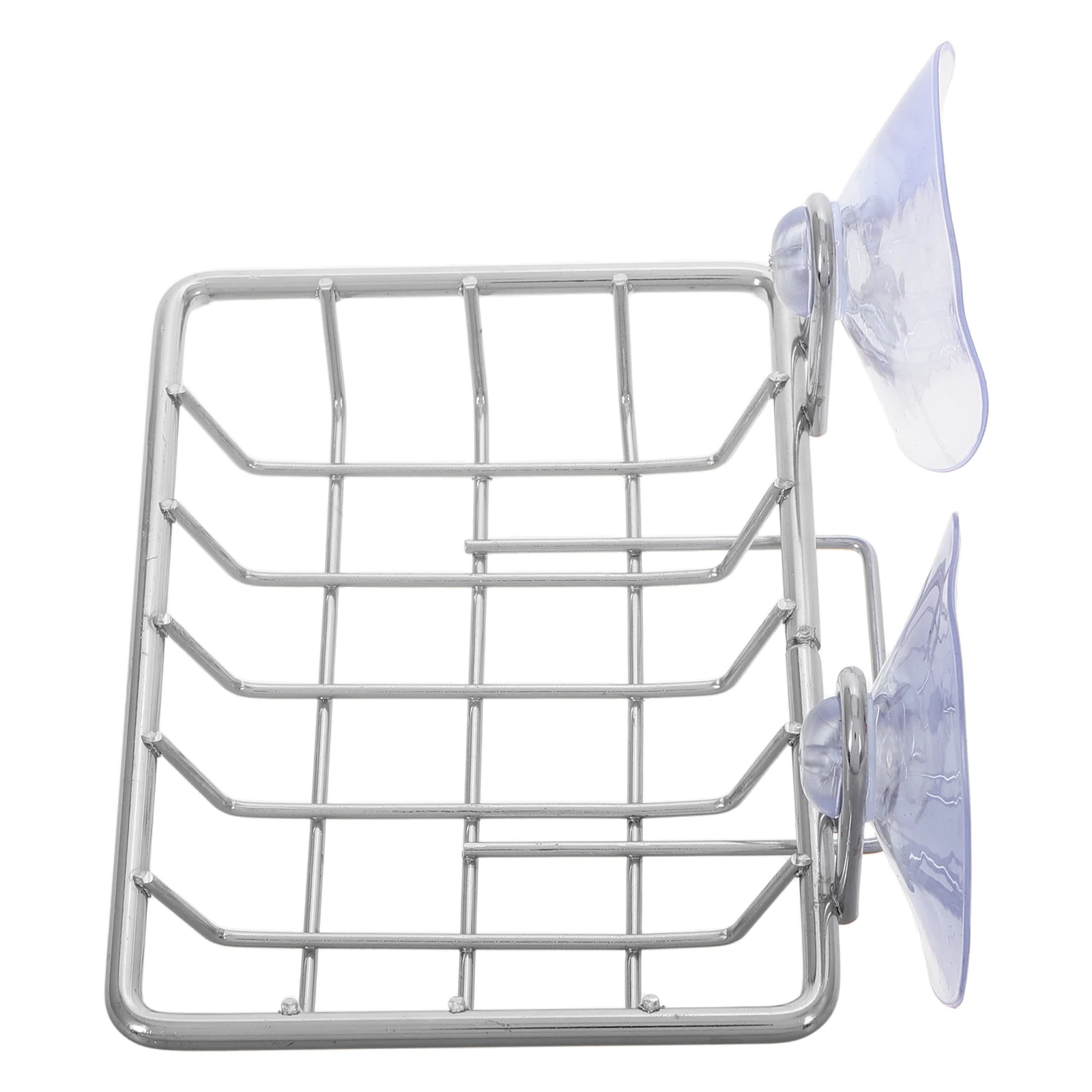 

Suction Cup Rack Sponge Holder Stainless Steel Wrought Iron Kitchen Sink Metal Creative Storage Drain Rack