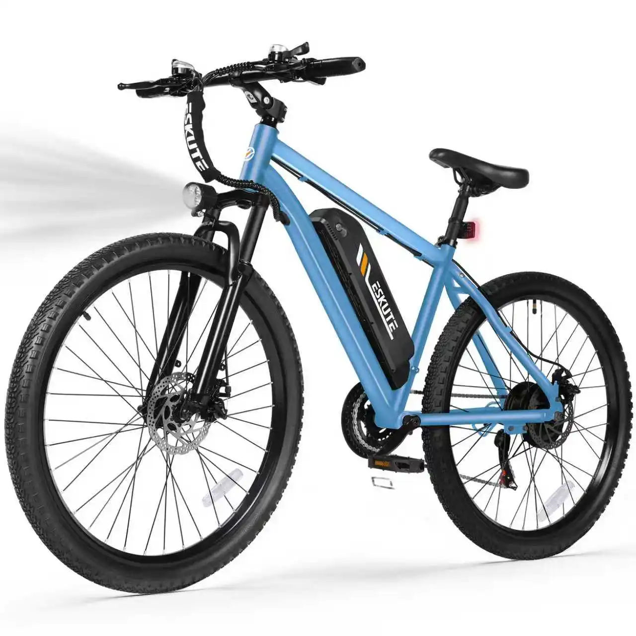 ESKUTE Electric Bicycle for Adults – 21-Speed Gear 27.5' Mountain Electric Bike, 20MPH+, 48V 10.4Ah Battery E-Bike image 7