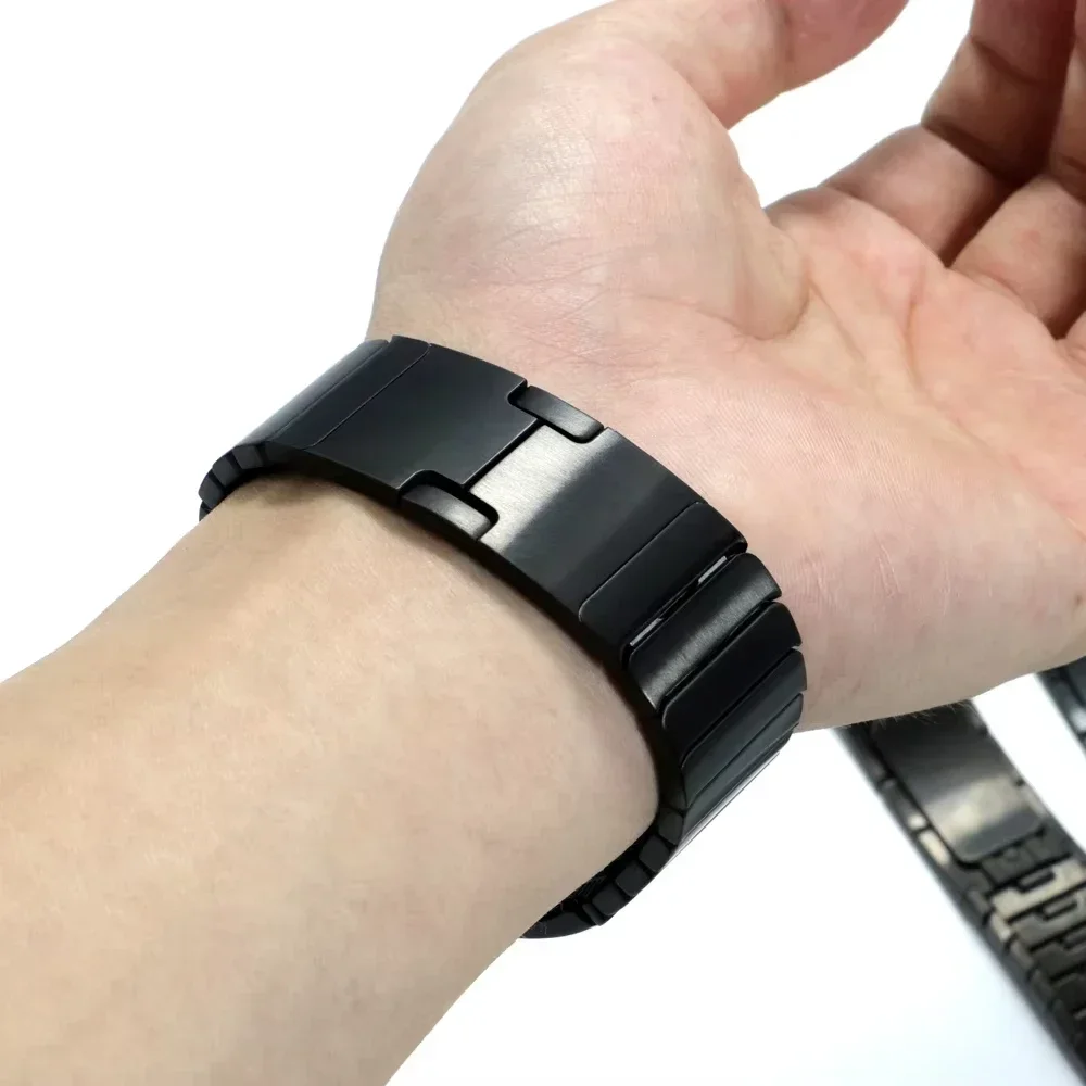 

Роскошный металлический браслет для Samsung Galaxy Watch Ultra 47 мм, быстросъемный ремешок из нержавеющей стали без зазоров для Galaxy 7 Ultra 47 мм